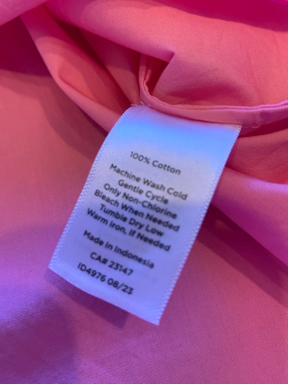 Talbots Bright Pink Popover Shirt - Picture 3 of 16